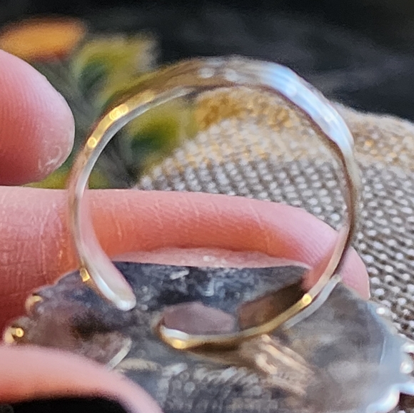 Native American Kingman And Sleeping Beauty Turquoise Adjustable Ring - Picture 8 of 9